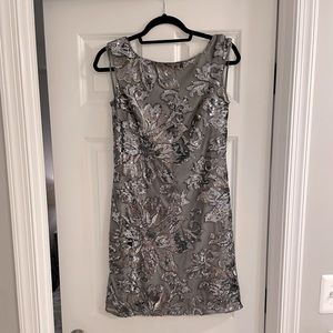 NWT Gray Sequin Sheath Dress